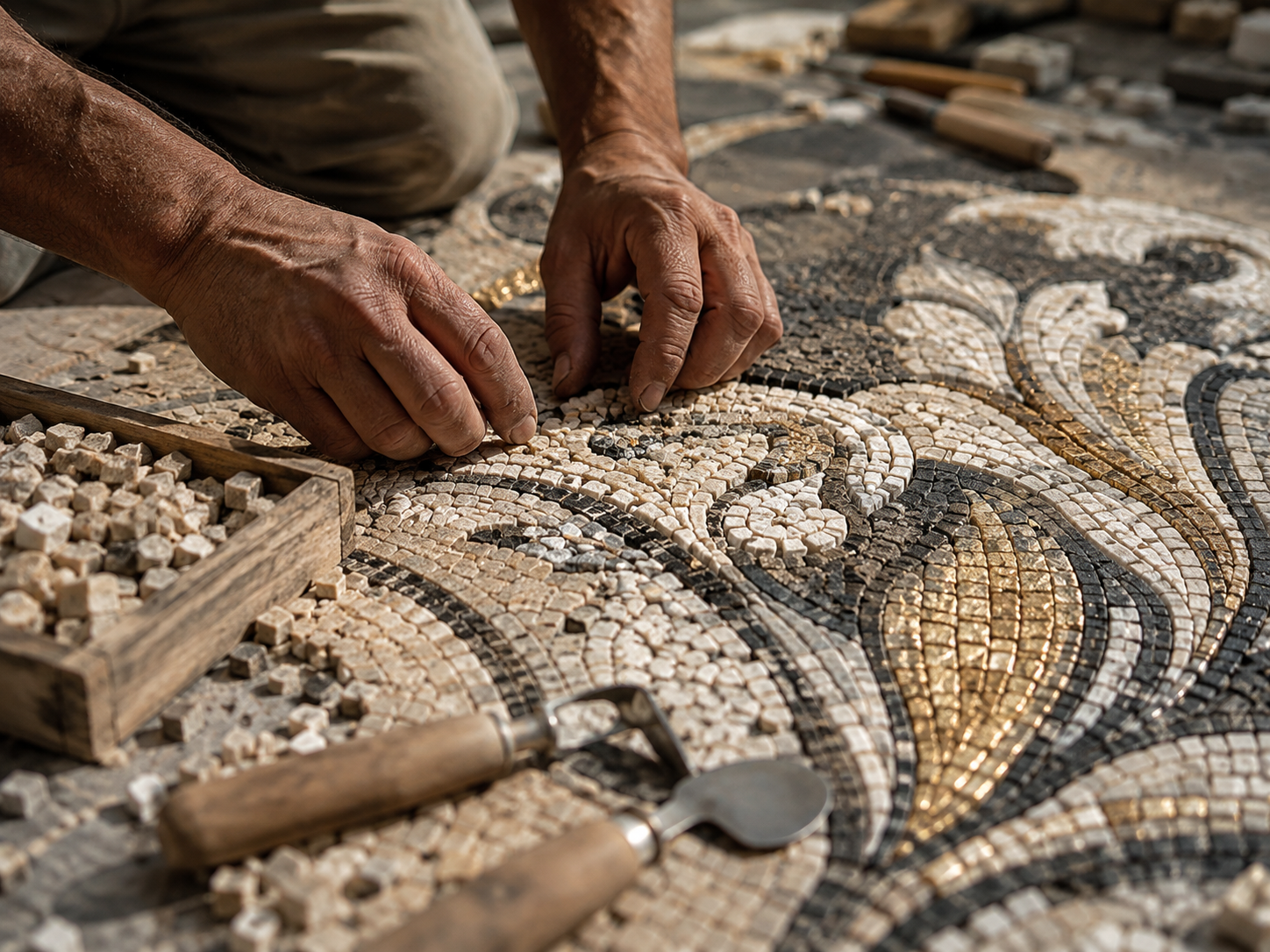 Handcrafted Stone Installation